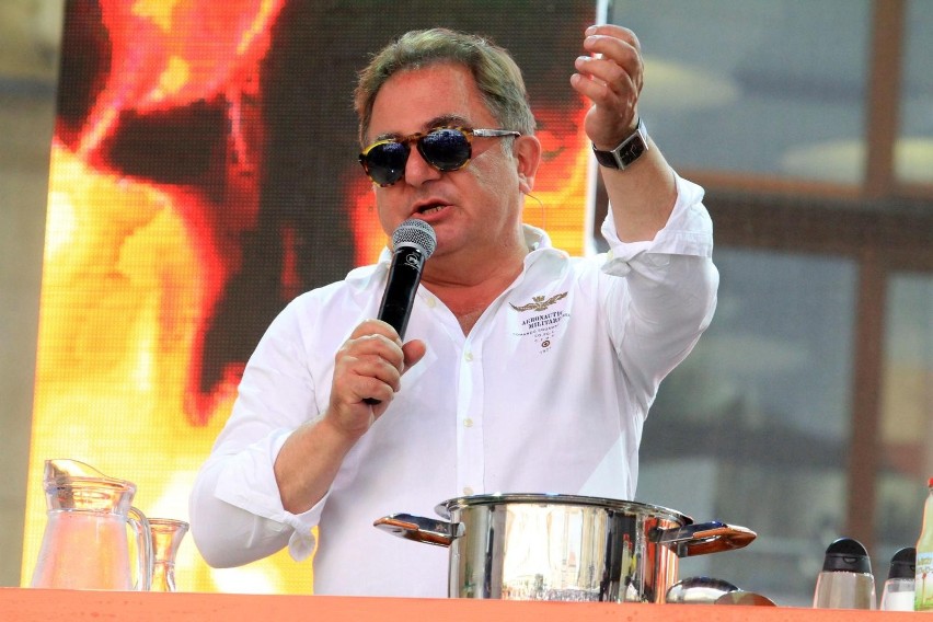 Robert Makłowicz podczas festiwalu w 2018 roku.
