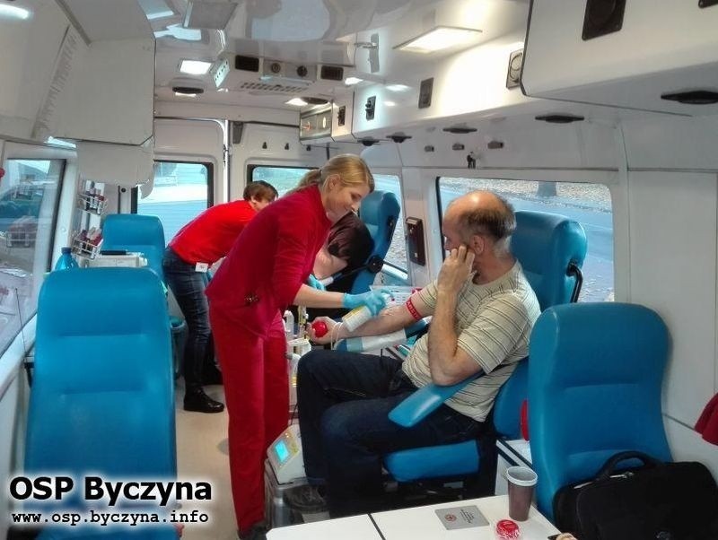 Klub Honorowych Dawców Krwi przy OSP w Byczynie zorganizował...