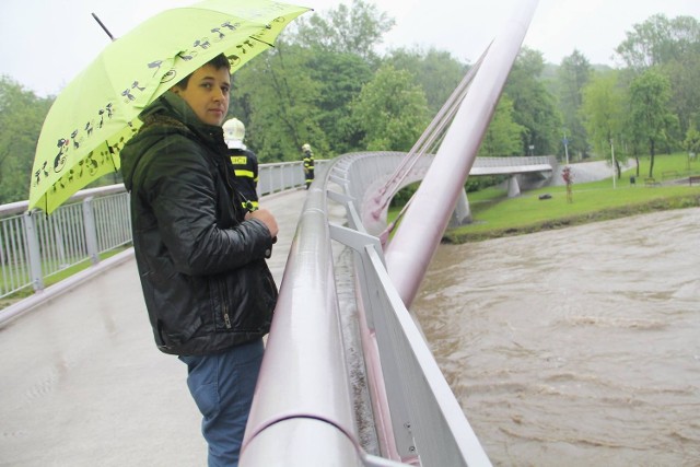 Różowy Most łączący Cieszyn i Czeski Cieszyn