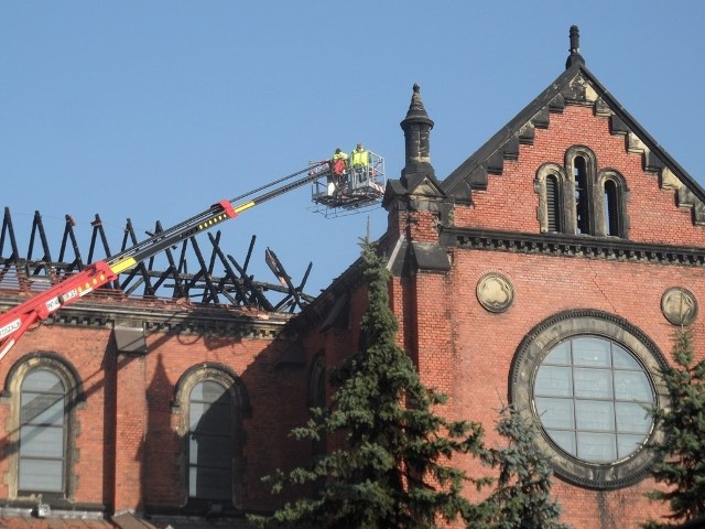 Po pożarze katedry w Sosnowcu