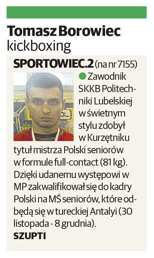 Wybierz z nami Najlepszego i Najpopularniejszego Sportowca Lubelszczyzny 2013