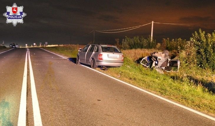 Wypadek w Zarajcu na trasie Janów Lubelski - Kraśnik. Zderzyły się dwa auta osobowe (WIDEO)
