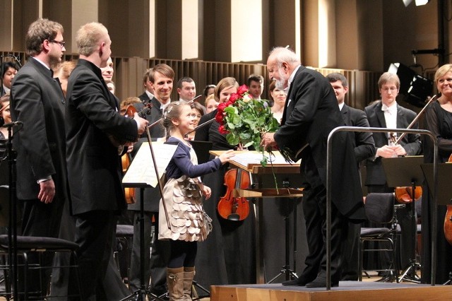 Krzysztof Penderecki w Filharmonii Gorzowskiej.
