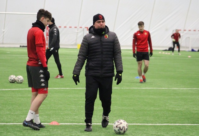 Trener Adrian Siemieniec trenuje rezerwy Jagiellonii Białystok