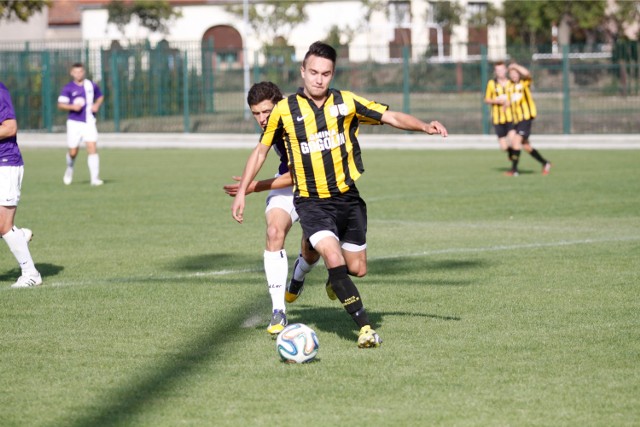 Denis Wymysłowski zdobył jedną z bramek dla MKS-u Gogolin.