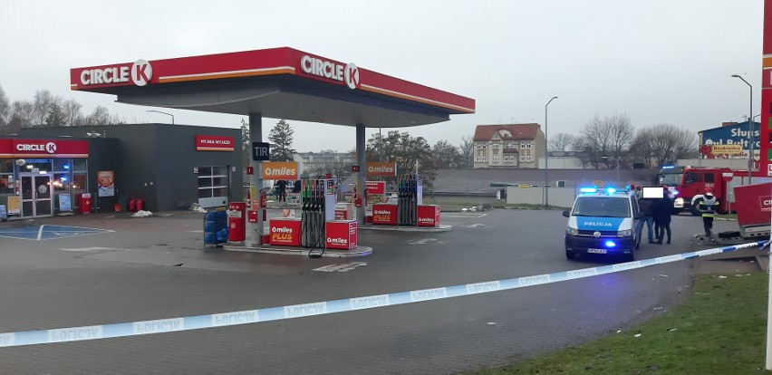 Alarm bombowy na stacji Circle K przy ul. Gdańskiej w...