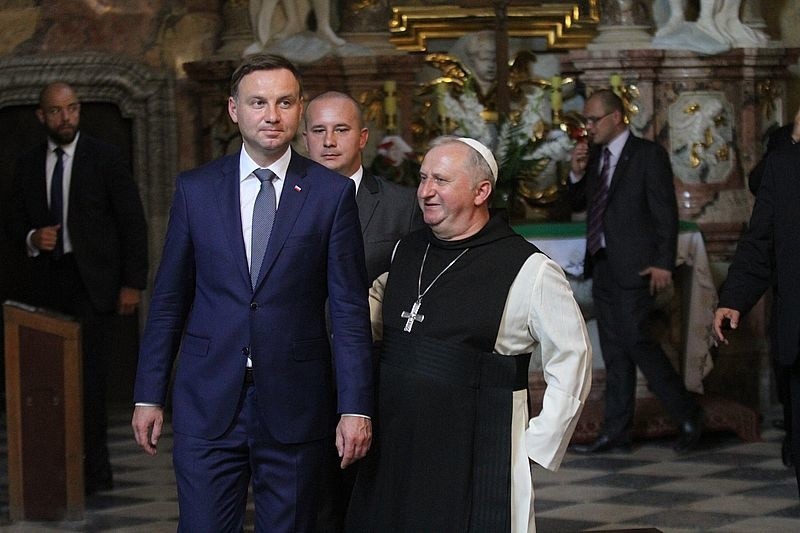 Prezydent Polski Andrzej Duda w Jędrzejowie