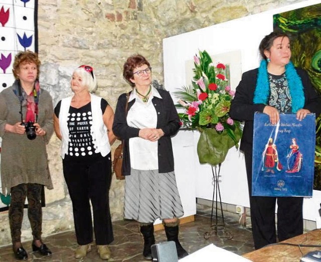 Anna Dziubas (z prawej) przyjechała ze współautorkami wystawy