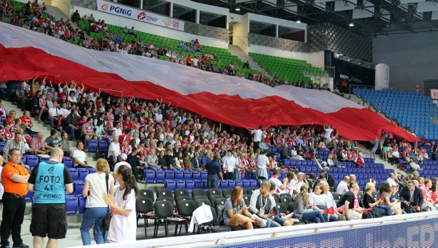 Azoty Arena w trakcie czerwcowego meczu Polek z Ukrainkami.