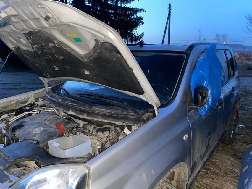 Zniszczone samochody Dolnośląskiego Inspektoratu...