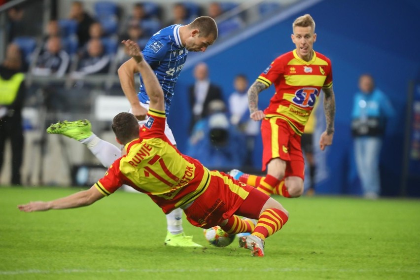 Lech Poznań - Jagiellonia Białystok 1:1. Tylko punkt Jagi w wyjazdowym starciu z Kolejorzem [ZDJĘCIA]