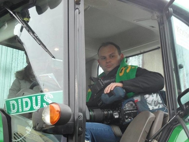 Marek Minkus, rolnik z Kamieńca w gminie Zbrosławice, podczas poprzedniej wyprawy traktorem dookoła Polski