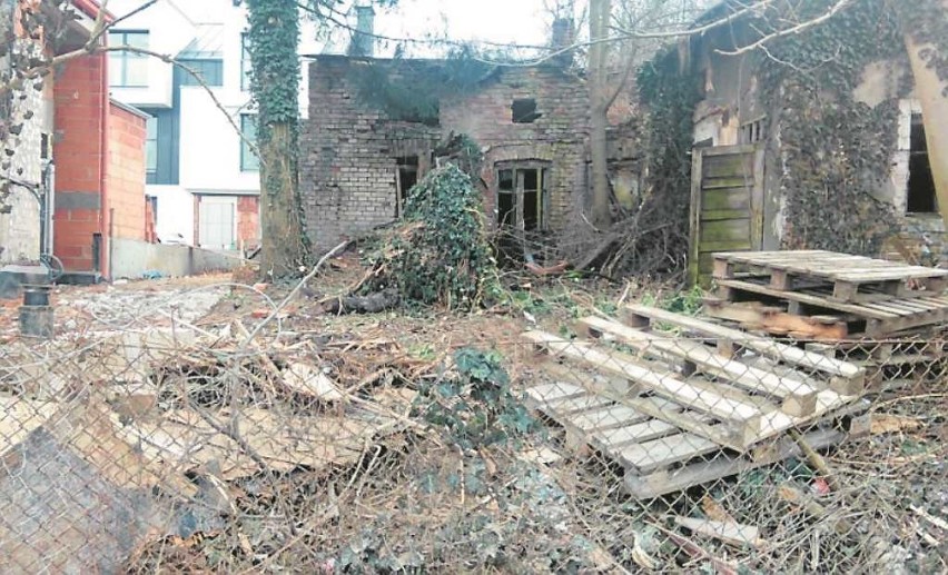 W 2015 roku zniknęły krzewy, odsłaniając stary dom...