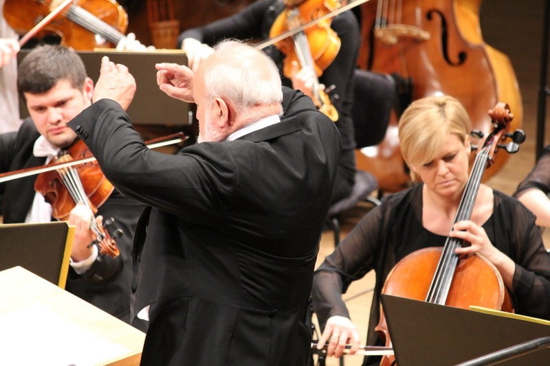 Krzysztof Penderecki w Filharmonii Gorzowskiej.