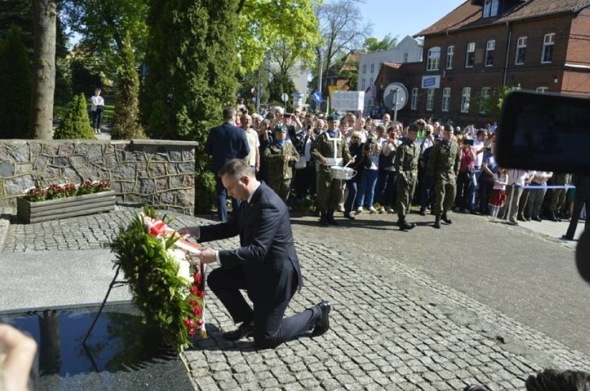 Wizyta prezydenta Andrzeja Dudy w Sztumie. Gorąco przyjęli go mieszkańcy i przedstawiciele samorządu [ZDJĘCIA] Andrzej Duda na Pomorzu 