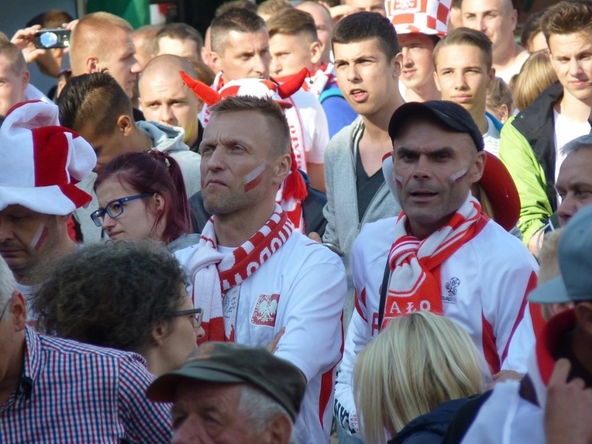 Euro 2016. Strefa kibica w Koszalinie. Mecz Polska - Ukraina