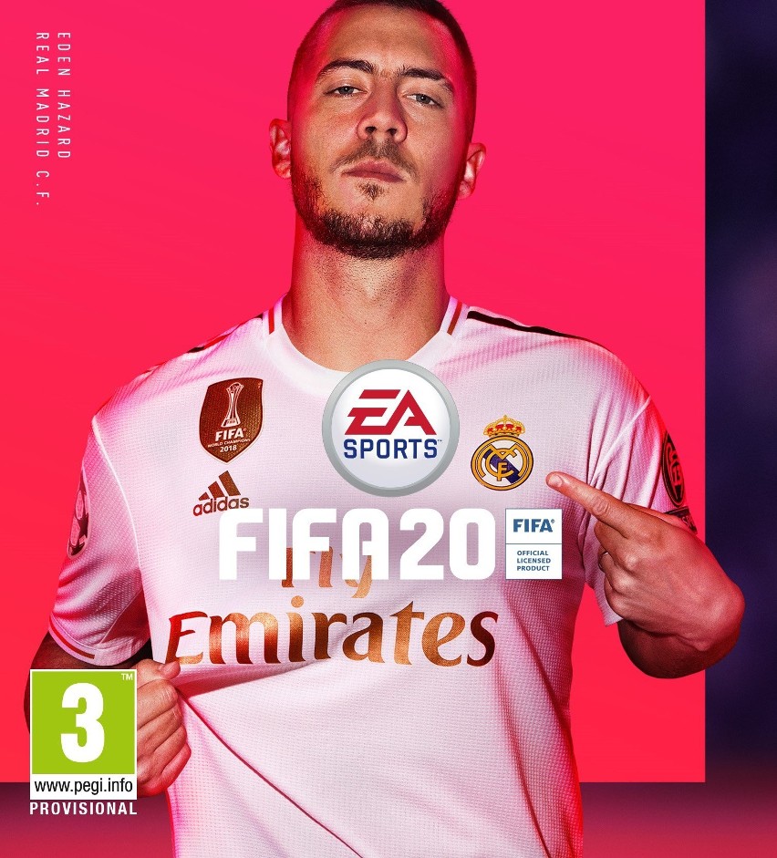 FIFA 20. Eden Hazard na okładce podstawowej wersji gry