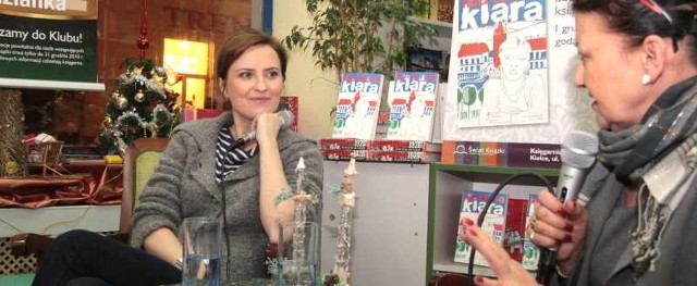 Izabela Kuna, aktorka, ale i pisarka promowała swoją książkę w kieleckiej księgarni Świat Książki.