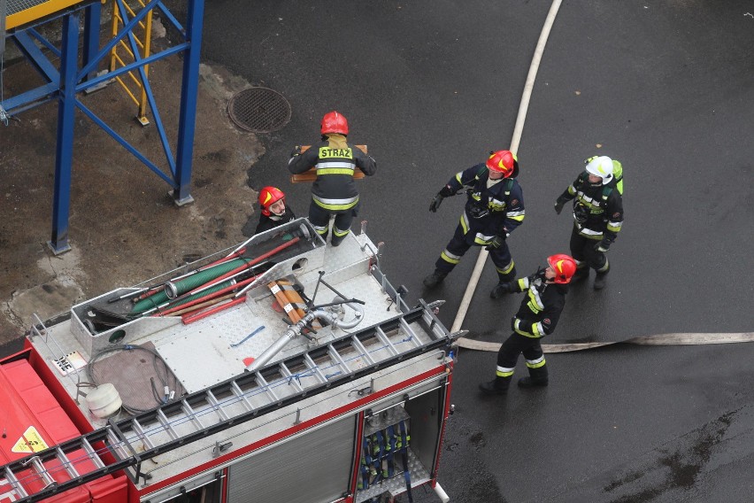 Ćwiczenia strażaków na terenie Elektrowni Jaworzno III [ZDJĘCIA + WIDEO]