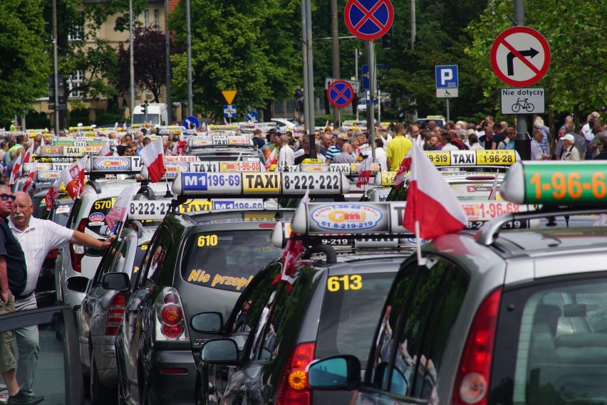 Strajk taksówkarzy...