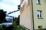Powstaje historyczny mural przy ul. Szajnochy. Projekt jasielskiego artysty wybrało i finansuje MON  [ZDJĘCIA]