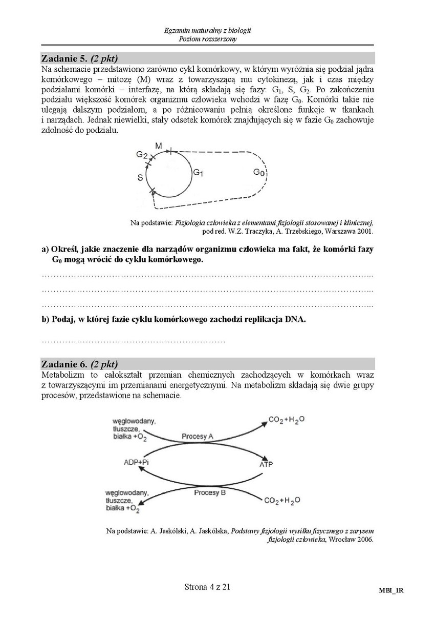 Stara matura 2016: Biologia rozszerzona [ODPOWIEDZI, ARKUSZ...