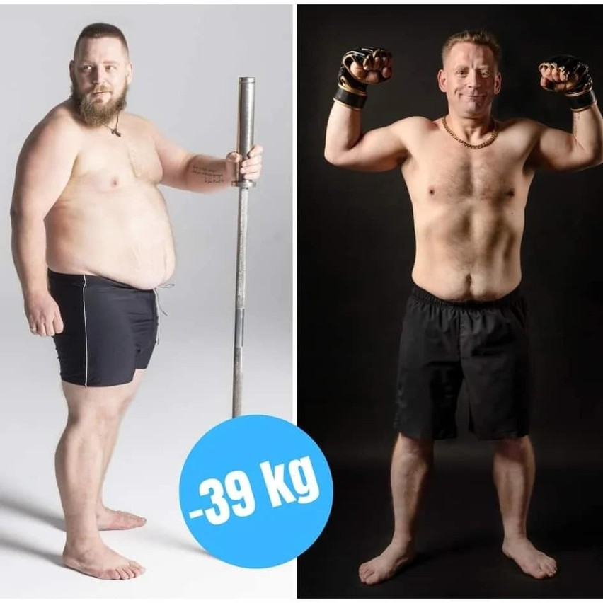 Daniel teraz i... 39. kilogramów temu.