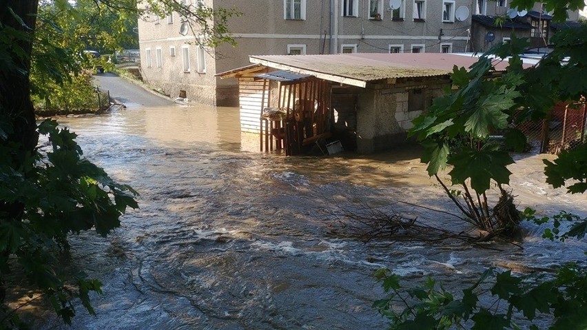 Dolny Śląsk: Domy i gospodarstwa zalane po burzach (ZDJĘCIA, OSTRZEŻENIE)