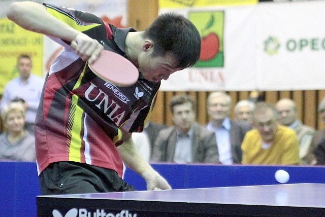 Wang Yang (Olimpia/Unia Grudziądz) zwyciężył w Zoetermeer bezapelacyjnie. Pokonał Rajko Gommersa 3:0 (2,8,6).
