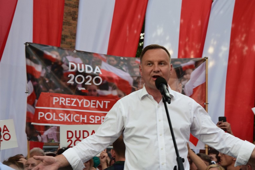Wiec wyborczy Andrzej Dudy, 2 lipca 2020 r. w Nowej Soli