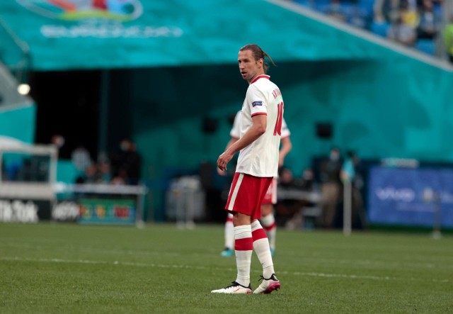 14.06.2021 rosja sankt petersburg euro 2020 2021uefa mistrzostwa europy w pilce noznej pilka nozna gazprom arena pierwszy mecz polska slowacja grzegorz krychowiak fot. sylwia dabrowa / polska press