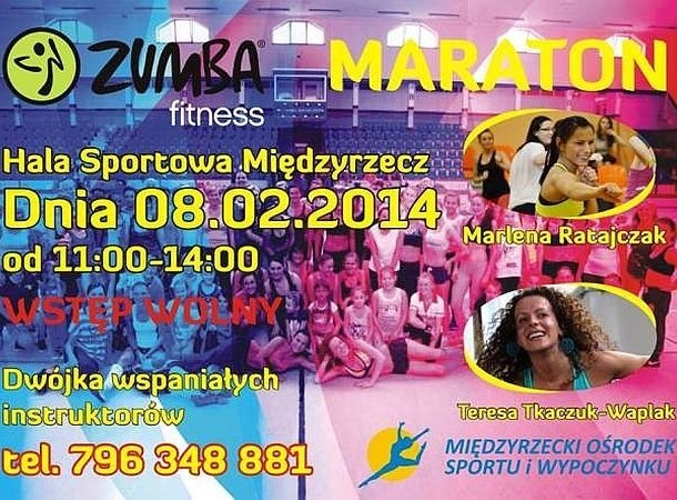W sobotę w hali widowiskowo-sportowej w Międzyrzeczu odbędzie się maraton zumby.