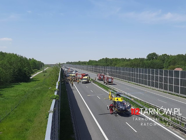 Autostrada w kierunku Rzeszowa jest całkowicie zablokowana