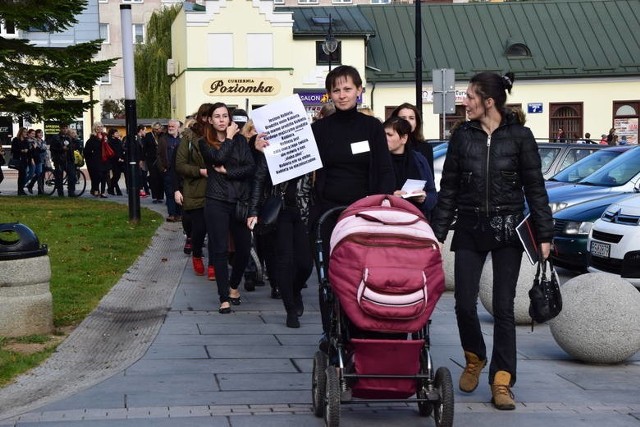 Czarny protest w Suwałkach