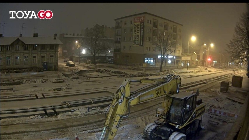 Śnieg w Pabianicach. Pierwsze opady śniegu ZDJĘCIA