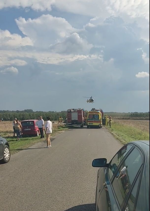 Wypadek w Długowoli w gminie Goszczyn. Po czołowym zderzeniu zginął kierowca. Cztery osoby, w tym dwójka dzieci ranne. Zdjęcia i film