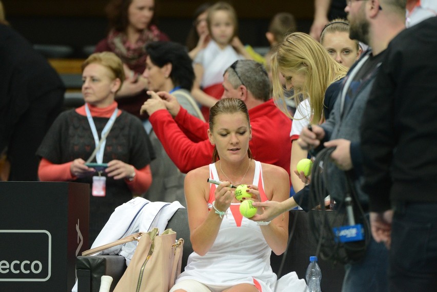 Fed Cup: Agnieszka Radwańska wygrała z Martiną [ZDJĘCIA,...