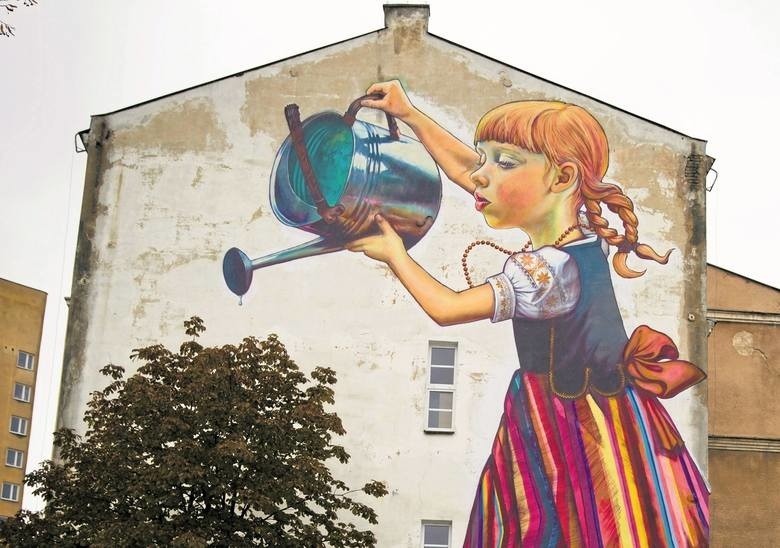 Dziewczynka z Konewką. Ten mural zna chyba każdy...