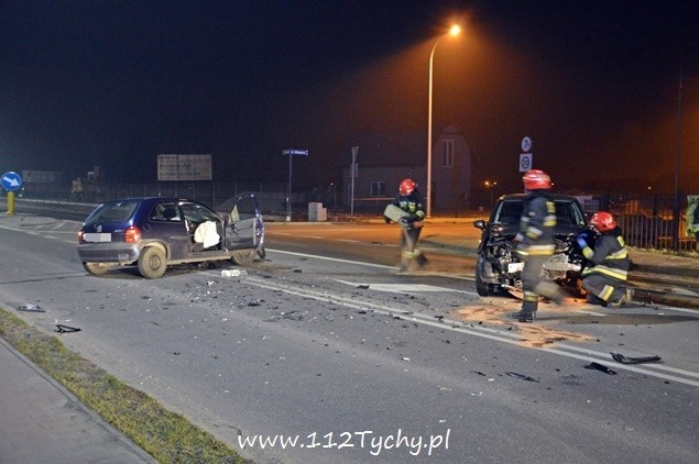 Do wypadku na skrzyżowaniu ulic Katowickiej z Wiązową i...