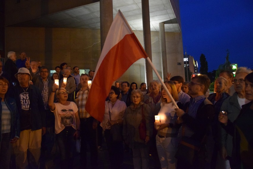 Protest przed Sądem Okręgowym w Katowicach we wtorek 25...