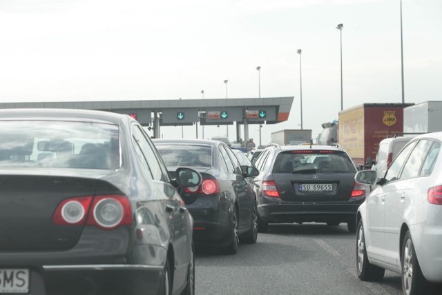 Bramki poboru opłat na autostradzie A4, zdjęcie ilustracyjne
