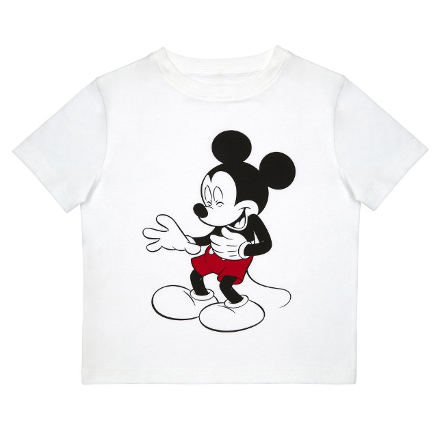 TK Maxx we współpracy z Disney prezentuje limitowaną kolekcję charytatywnych koszulekTK Maxx_ Disney_Biała Dziecięca koszulka Mickey_49.99_zl