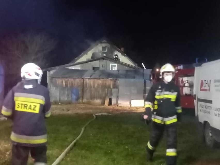 Gmina Liszki. Pożar budynku gospodarczego w Ściejowicach. Zagrożony był także dom
