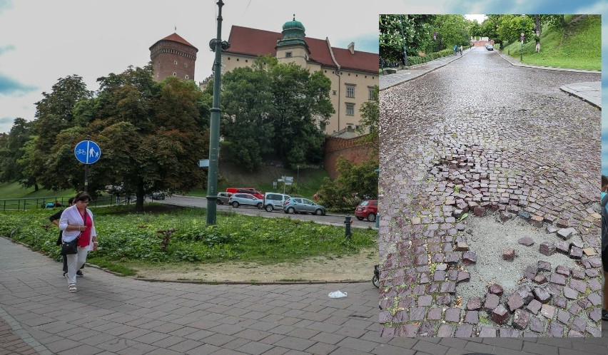 Wstyd dla Krakowa. Droga pod Wawelem to "pobojowisko". List Czytelnika