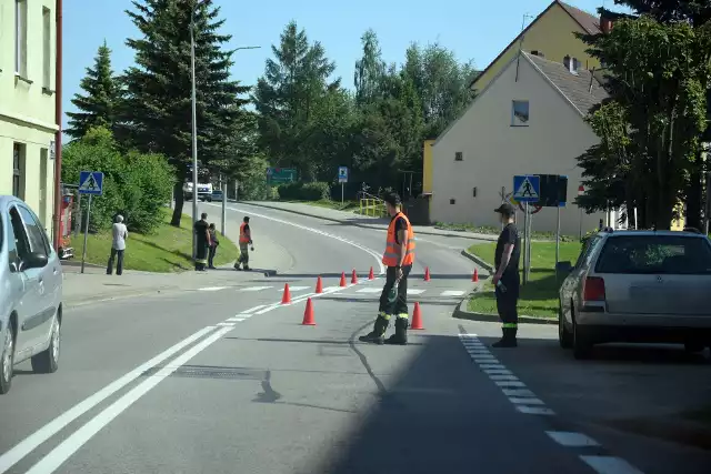 Potrącenie chłopca na przejściu dla pieszych w Miastku