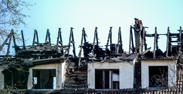 Pożar budynku Gedanii w Wielką Sobotę w Gdańsku Wrzeszczu