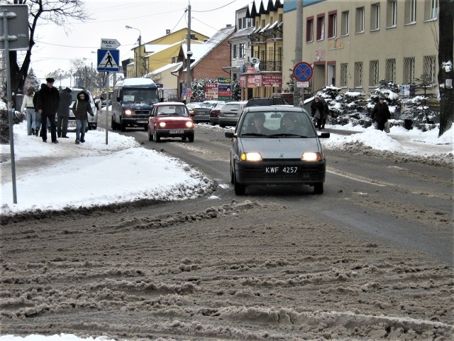 Rok 2007. Ulica 3 Maja w Proszowicach
