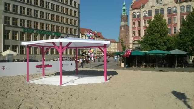 Plaża festiwalowa na placu Solnym