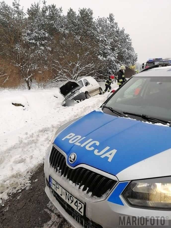Wypadek na trasie Opole - Kluczbork.