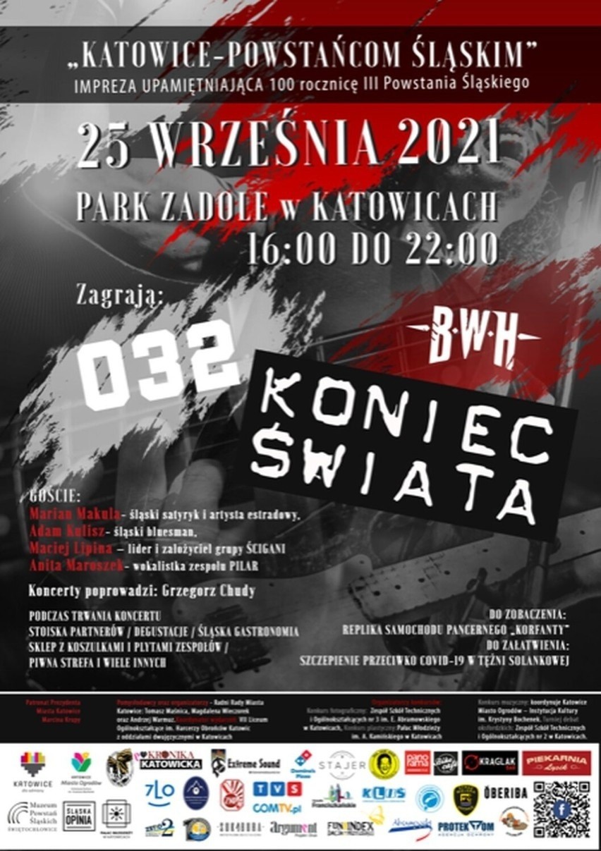 Katowice Powstańcom Śląskim. Już jutro, 25 września koncert plenerowy upamiętniający 100. rocznicę III Powstania Śląskiego